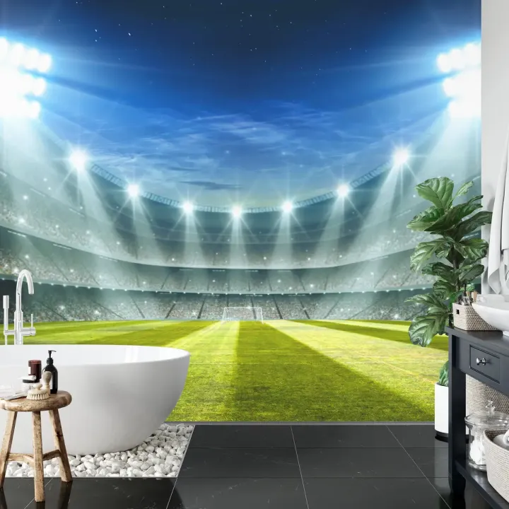 Fototapeta Stadion Mistrzów – Atmosfera Meczu Nocą