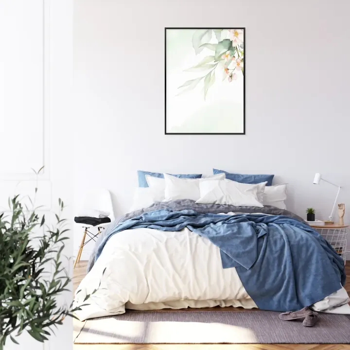 Plakat Akwarelowe Kwiatowe Detale – Botaniczny Ogród Pełen Natury