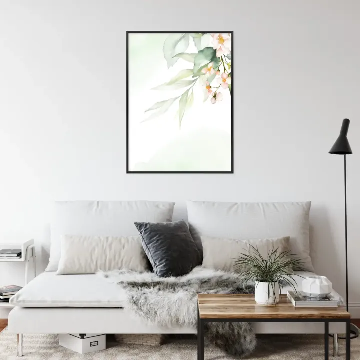Plakat Akwarelowe Kwiatowe Detale – Botaniczny Ogród Pełen Natury