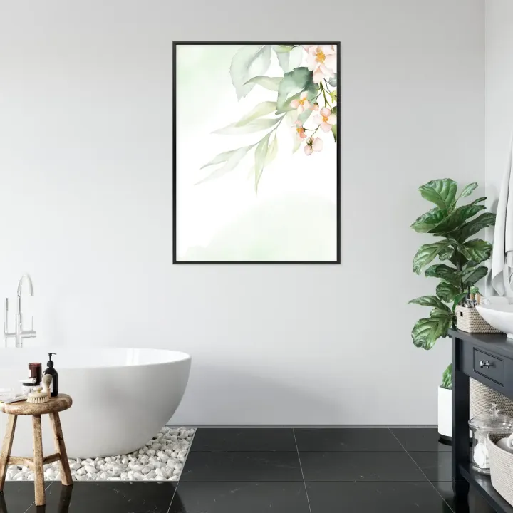 Plakat Akwarelowe Kwiatowe Detale – Botaniczny Ogród Pełen Natury