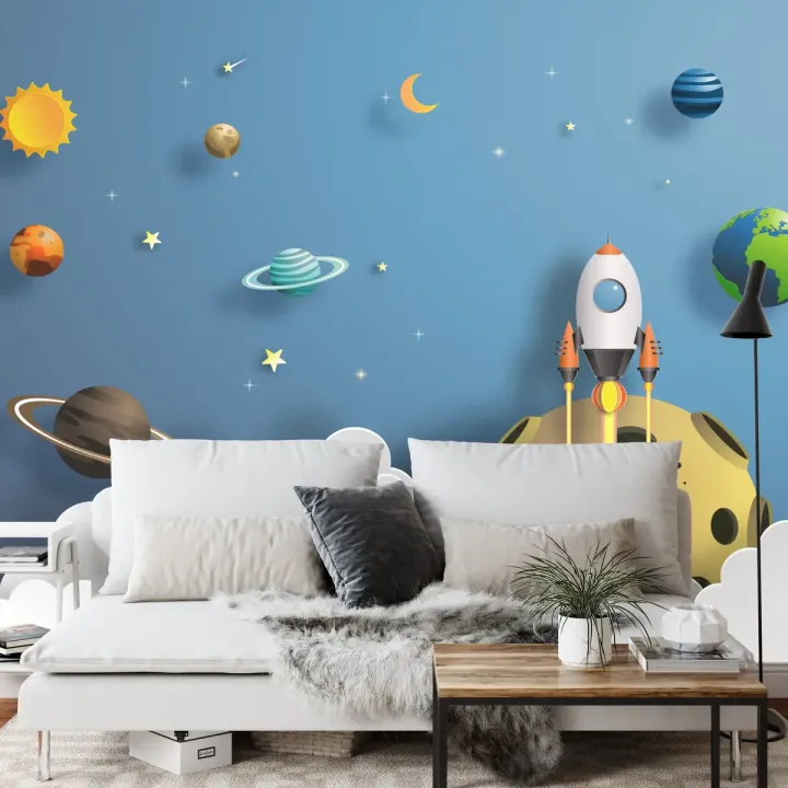Fototapeta Seria Wycinanek Rocket Away – Kosmiczna Podróż Rakietą