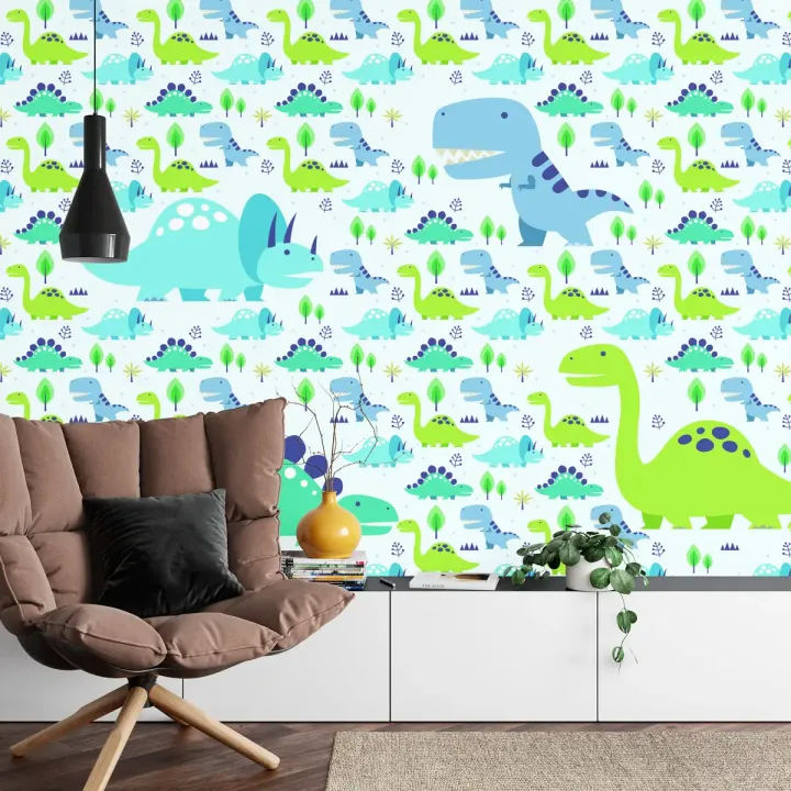Fototapeta Dinozaury – Prehistoryczny Świat w Twoim Wnętrzu