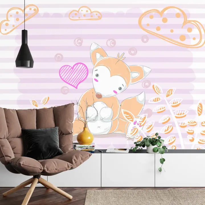 Fototapeta Przytulanki: Freddy – Słodkie Zwierzątka i Kawaii Motyw Miłosny