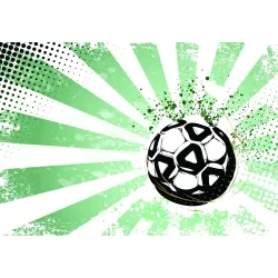 Fototapeta Gwiazdy Futbolu – Abstrakcyjna Dynamika Piłki Nożnej