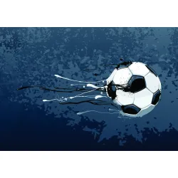 Fototapeta Gwiazdy Futbolu – Dynamika Strzału i Sportowej Akcji