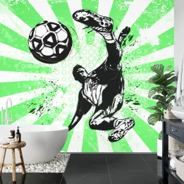 Fototapeta Gwiazdy Futbolu – Dynamika i Ruch na Boisku