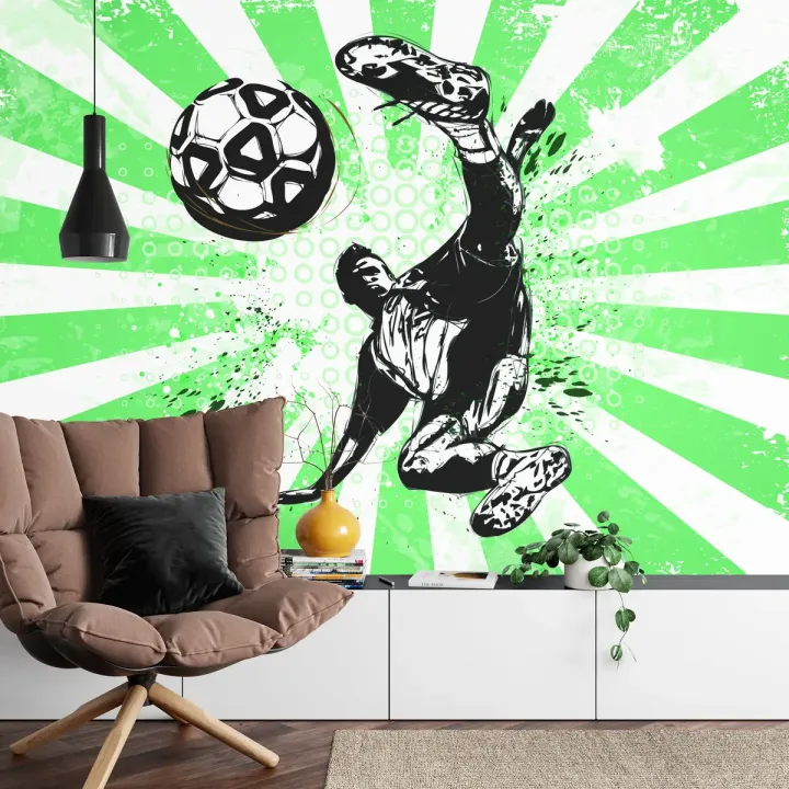 Fototapeta Gwiazdy Futbolu – Dynamika i Ruch na Boisku
