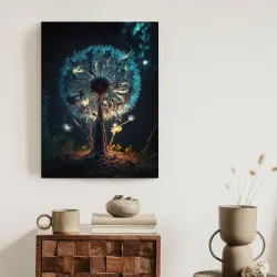 Plakat Abstrakcyjny Dmuchawiec – Leśna Cisza i Natura