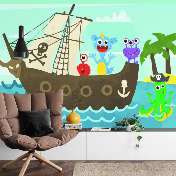Fototapeta Piraci Monster Mayhem – Przygoda na Pirackim Statku
