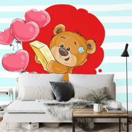 Fototapeta The Big Heart Bears – Miłosne Motywy z Niedźwiadkami