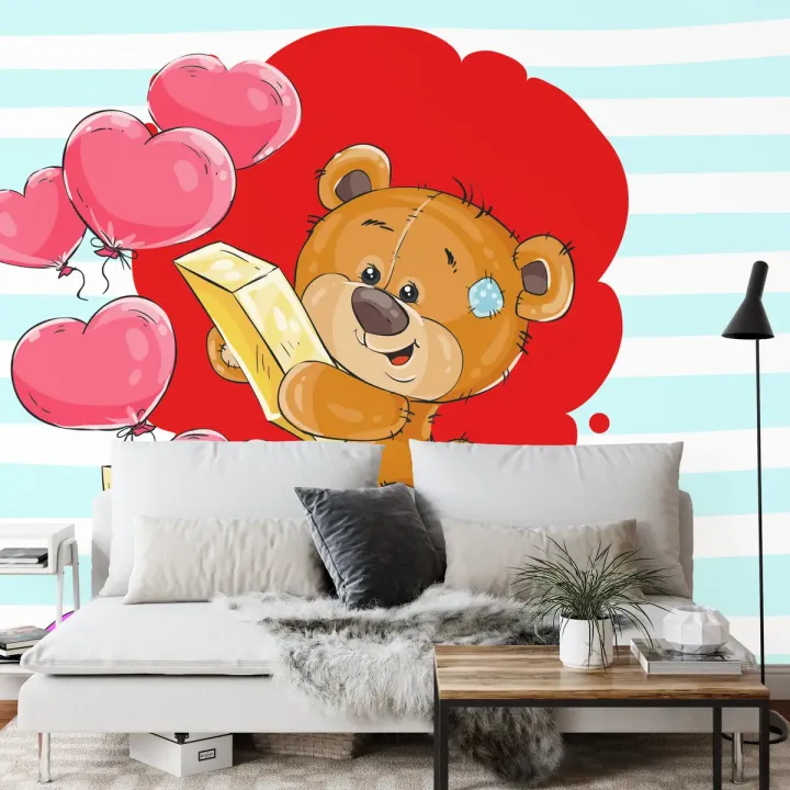 Fototapeta The Big Heart Bears – Miłosne Motywy z Niedźwiadkami