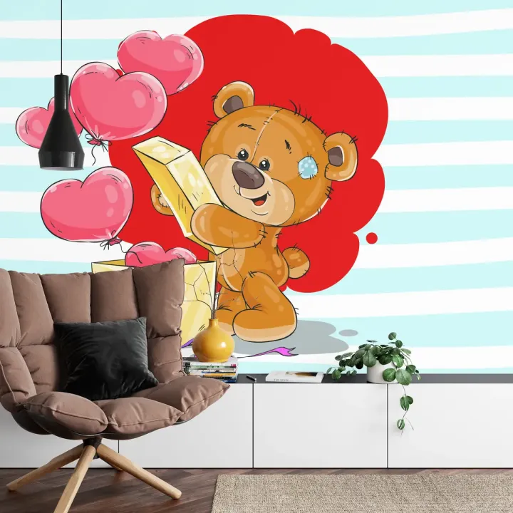 Fototapeta The Big Heart Bears – Miłosne Motywy z Niedźwiadkami
