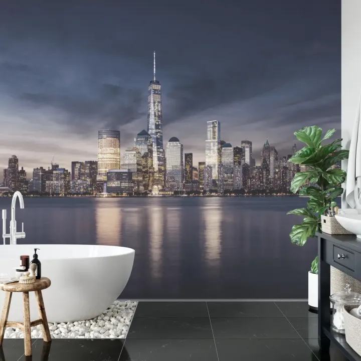 Fototapeta Wschód Słońca w Nowym Jorku – Skyline Manhattanu