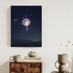 Plakat Mniszek Lekarski – Nocne Niebo Pełne Spokoju