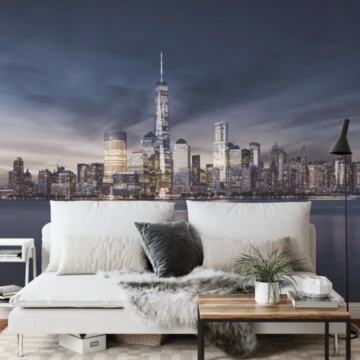 Fototapeta Wschód Słońca w Nowym Jorku – Skyline Manhattanu
