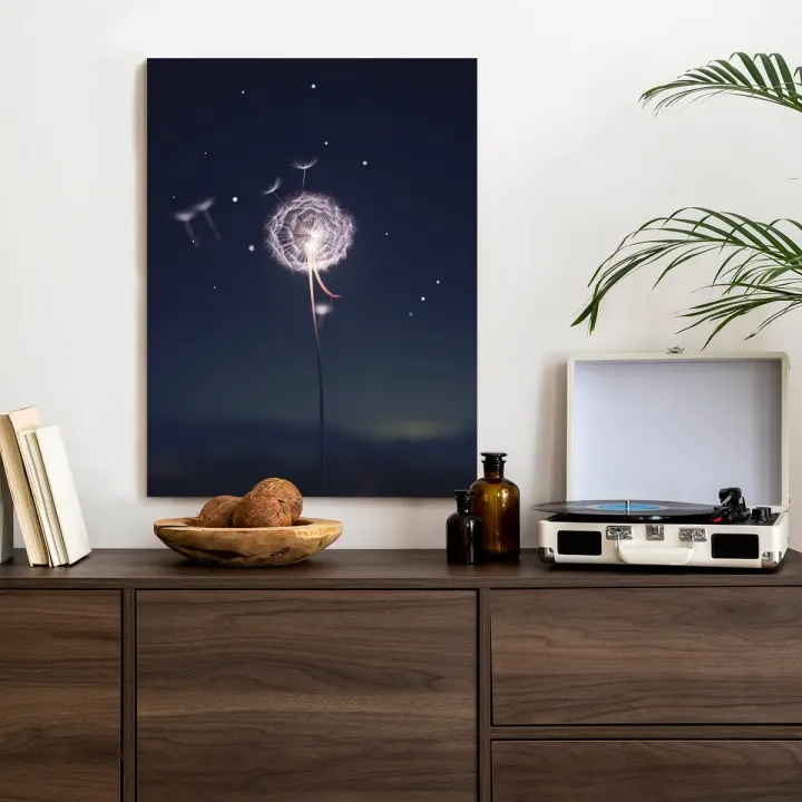 Plakat Mniszek Lekarski – Nocne Niebo Pełne Spokoju