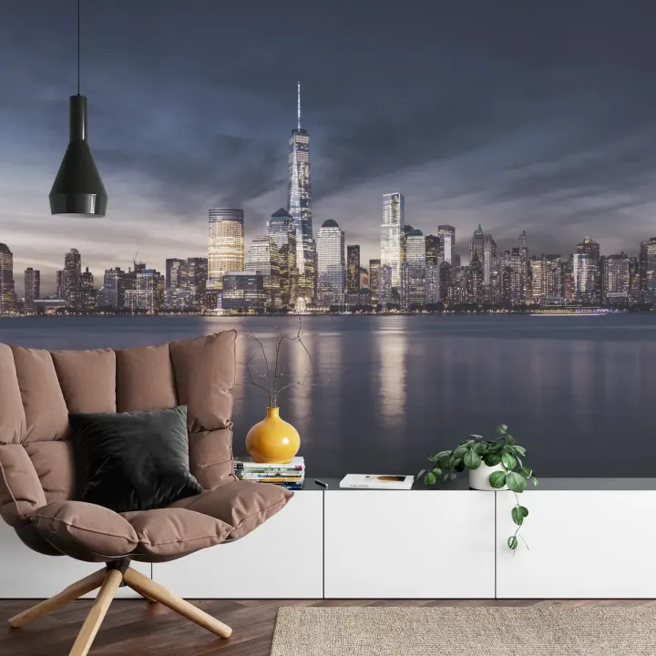 Fototapeta Wschód Słońca w Nowym Jorku – Skyline Manhattanu