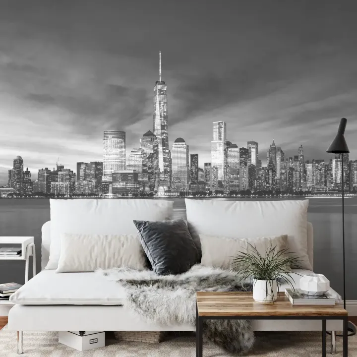 Fototapeta Wschód Słońca – Skyline Nowego Jorku i Most Brookliński