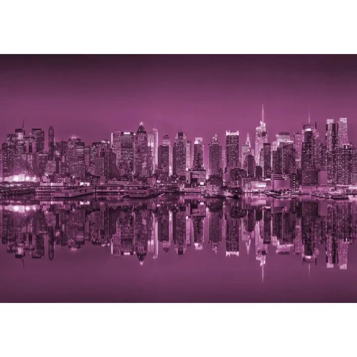 Fototapeta Odbicia Nowego Jorku – Nocne Światła Manhattanu – produkt