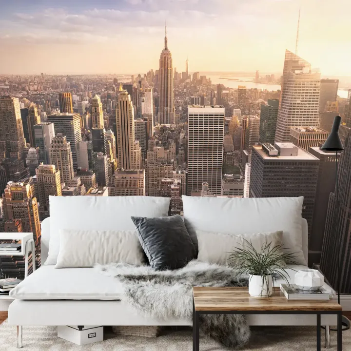 Fototapeta Widok Empire State – Manhattan o Zachodzie Słońca