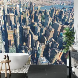 Fototapeta Las Wieżowców – Miejski Skyline i Nowoczesna Architektura