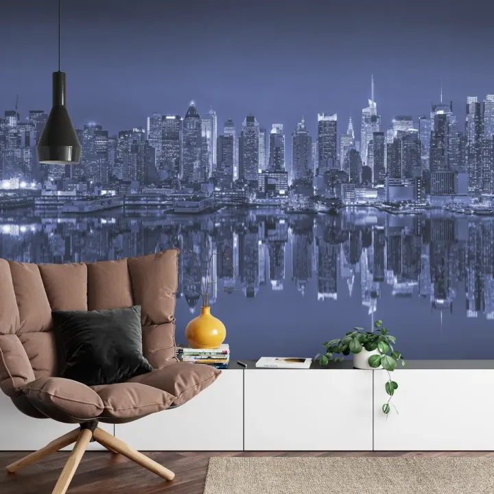 Fototapeta Nowy Jork – Nocny Skyline Manhattanu