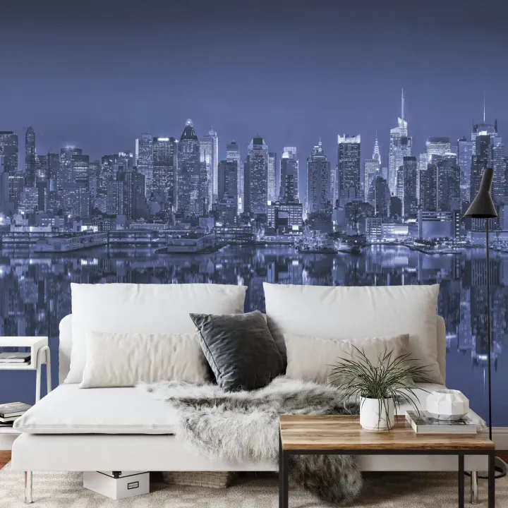 Fototapeta Nowy Jork – Nocny Skyline Manhattanu