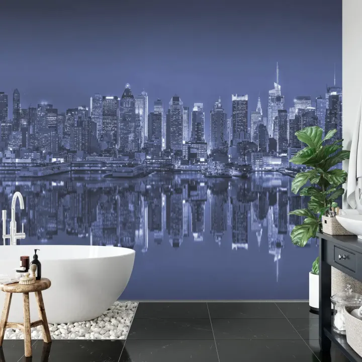 Fototapeta Nowy Jork – Nocny Skyline Manhattanu