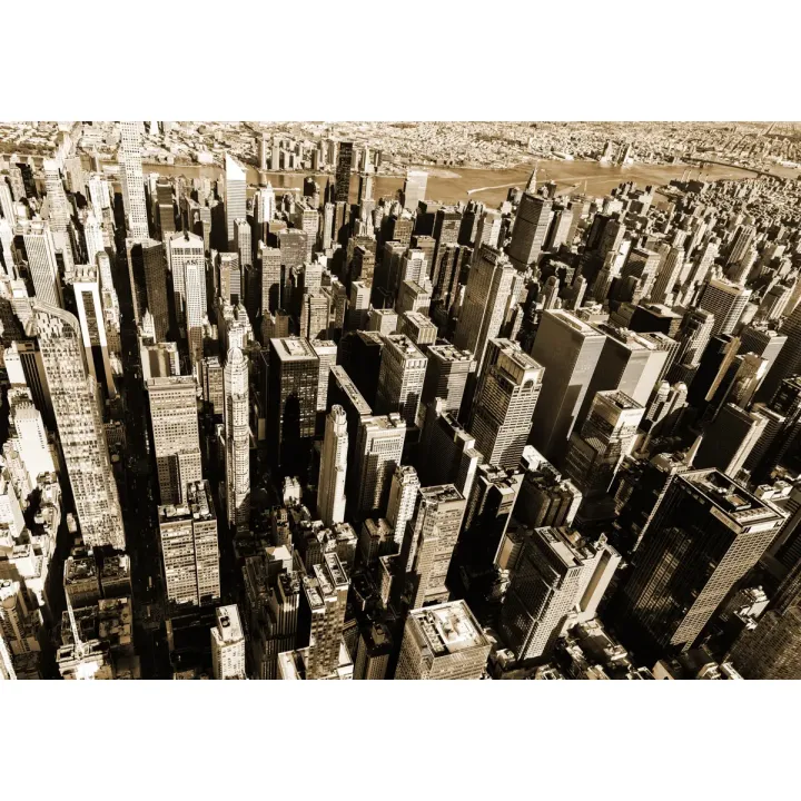 Fototapeta Las Wieżowców – Sepia Manhattan Skyline – produkt