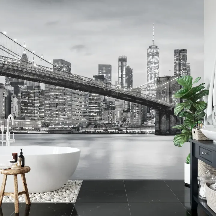 Fototapeta Brooklyn Bridge – Most Brookliński i Skyline Nowego Jorku