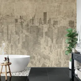 Fototapeta Nowy Jork – Manhattan w Stylu Grunge i Sepii