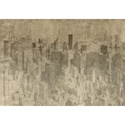 Fototapeta Nowy Jork – Manhattan w Stylu Grunge i Sepii