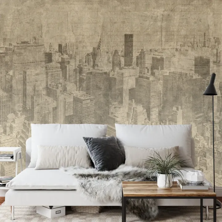 Fototapeta Nowy Jork – Manhattan w Stylu Grunge i Sepii