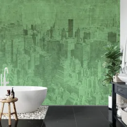 Fototapeta Nowy Jork – Grunge Skyline Manhattanu