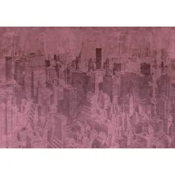 Fototapeta Nowy Jork Grunge – Miejski Skyline Manhattanu