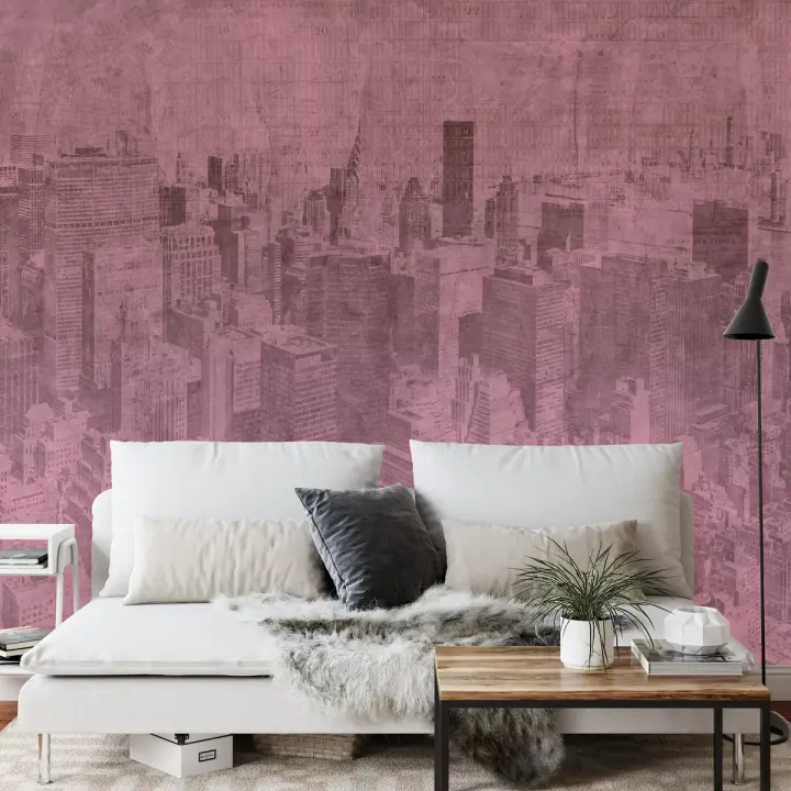 Fototapeta Nowy Jork Grunge – Miejski Skyline Manhattanu