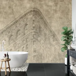 Fototapeta Nowy Jork Grunge – Sepia i Skyline Manhattanu