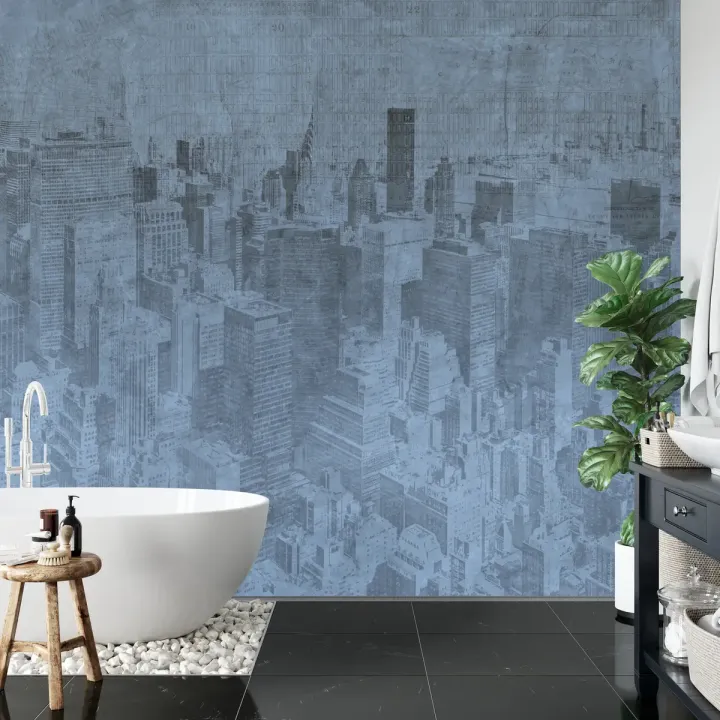 Fototapeta Nowy Jork – Grunge Skyline Manhattanu