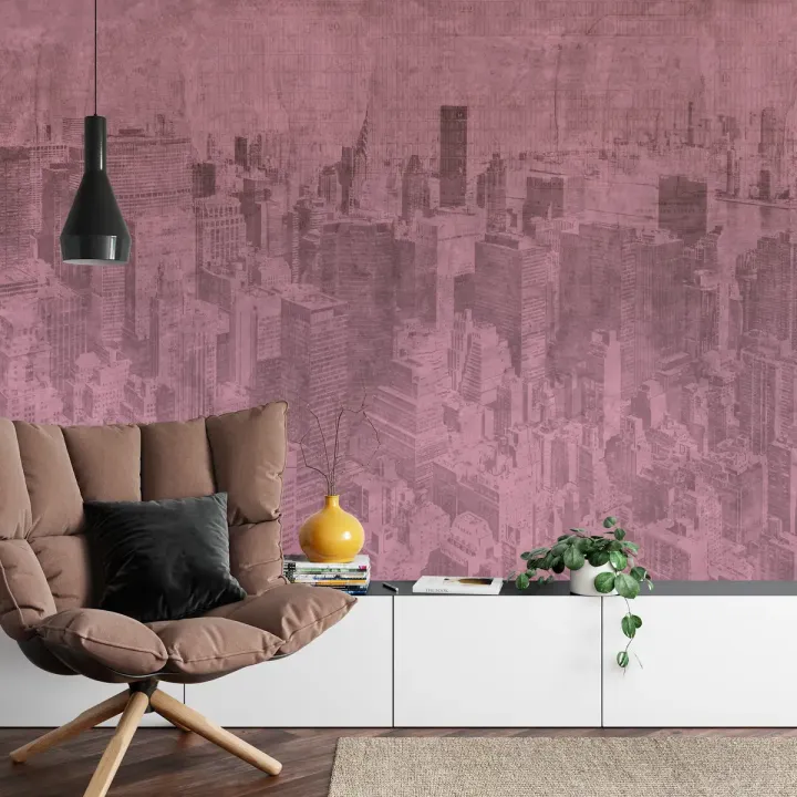 Fototapeta Nowy Jork Grunge – Miejski Skyline Manhattanu