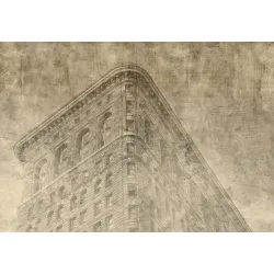Fototapeta Nowy Jork Grunge – Sepia i Skyline Manhattanu