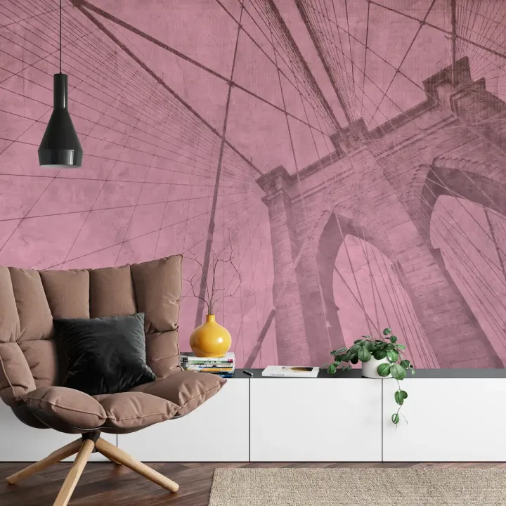 Fototapeta Most Brookliński – Grunge i Industrialny Styl Nowego Jorku
