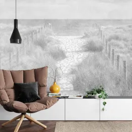 Fototapeta Plaża – Nadmorski Krajobraz z Wydmami i Drogą