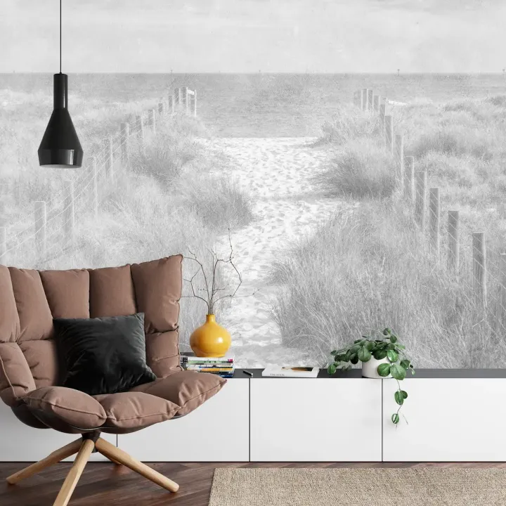 Fototapeta Plaża – Nadmorski Krajobraz z Wydmami i Drogą