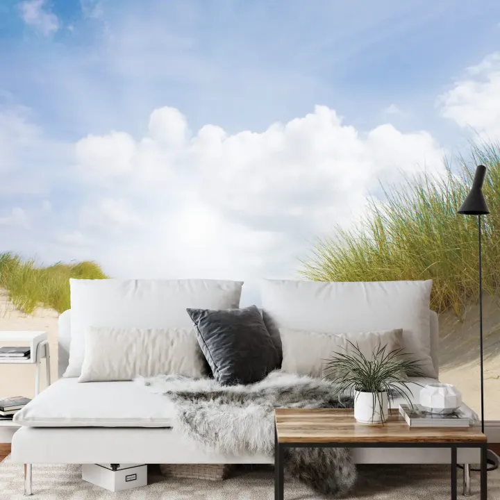 Fototapeta Piaszczyste Dni – Plaża i Wydmy w Nadmorskim Krajobrazie