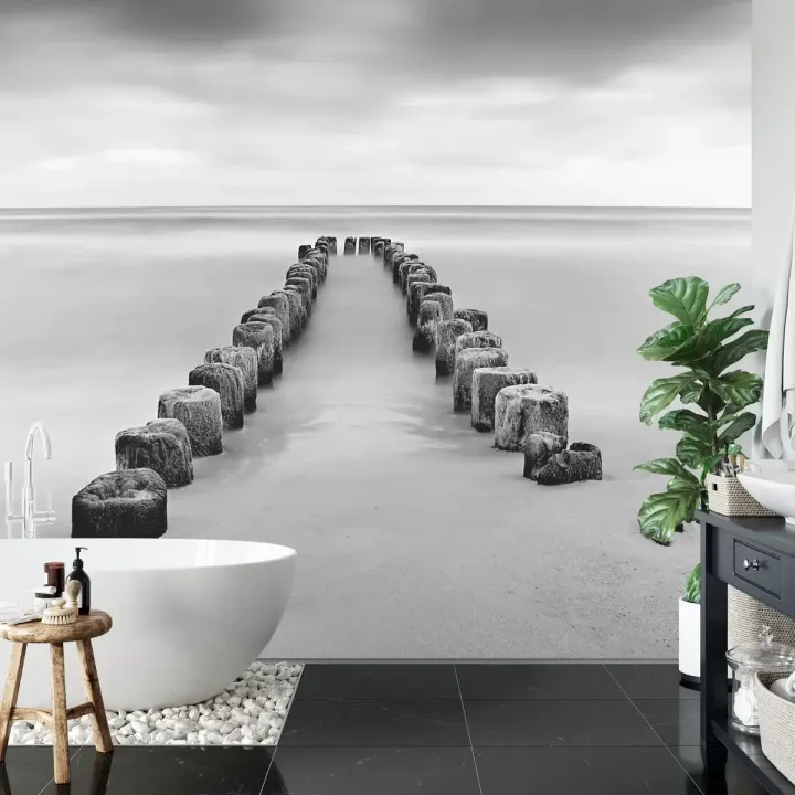 Fototapeta Morze – Krajobraz Nadmorski z Falami i Plażą