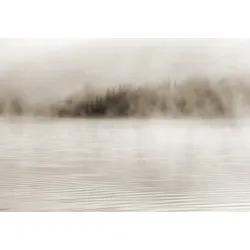 Fototapeta Mgła Na Wodzie – Leśna Cisza i Refleksja nad Jezioro