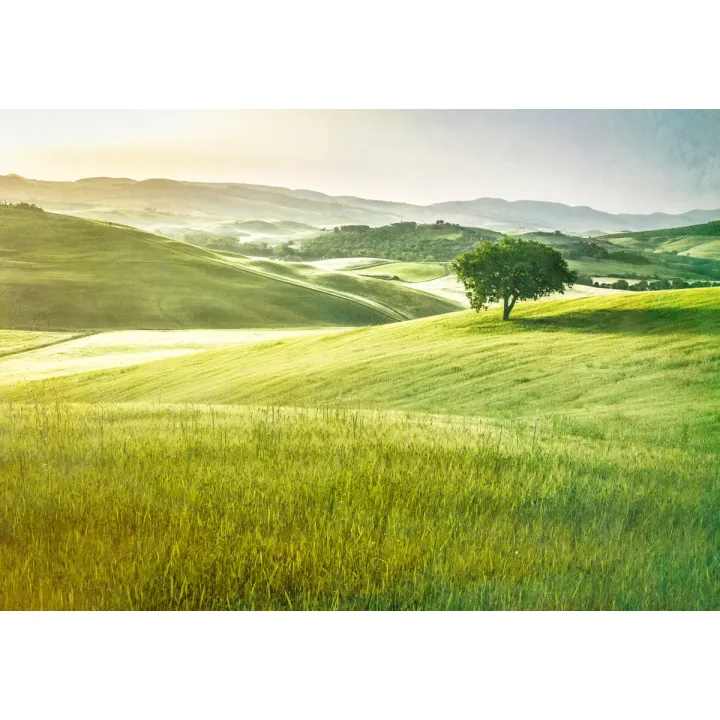 Fototapeta Rolling Hills – Sielski Krajobraz Górski i Zielone Pola – produkt