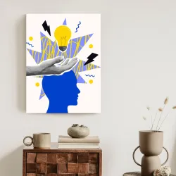 Plakat Piorunujący Pomysł – Inspiracja i Kreatywność w Stylu Pop-Art