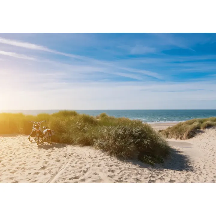 Fototapeta Ostatnie Letnie Słońce – Plaża i Zachód Słońca nad Morzem – produkt