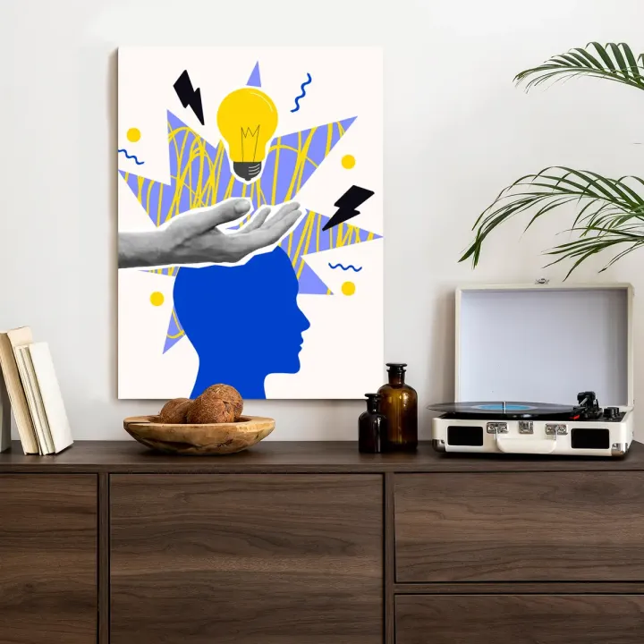 Plakat Piorunujący Pomysł – Inspiracja i Kreatywność w Stylu Pop-Art